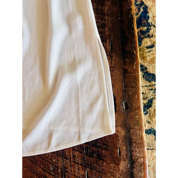 ST JOHN Sleeveless Blouse/Tank Top/Shell in Bianco White color Size Medium - Picture 16 of 17